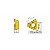 3PKT 06-M High positive inserts 3PKT with three helical cutting edges for 90° shoulders & general machining - Big-tools Industrial Supply Tools for Metal Cutting